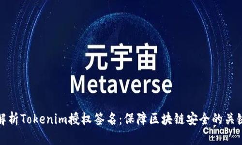 深度解析Tokenim授权签名：保障区块链安全的关键机制
