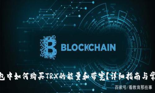Tokenim钱包中如何购买TRX的能量和带宽？详细指南与常见问题解析